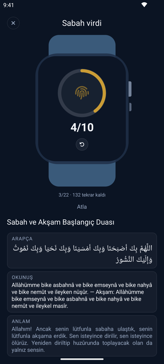 Zikirmatik Asistan uygulama ekran görüntüsü 3