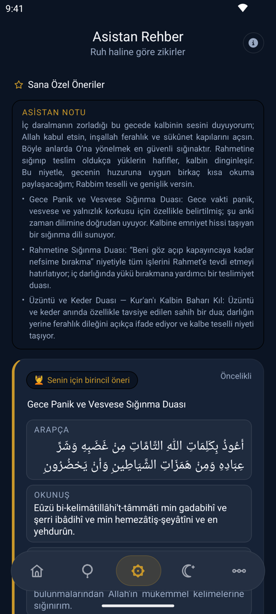 Niyetinize uygun zikri, kaynağıyla birlikte öneren rehberiniz