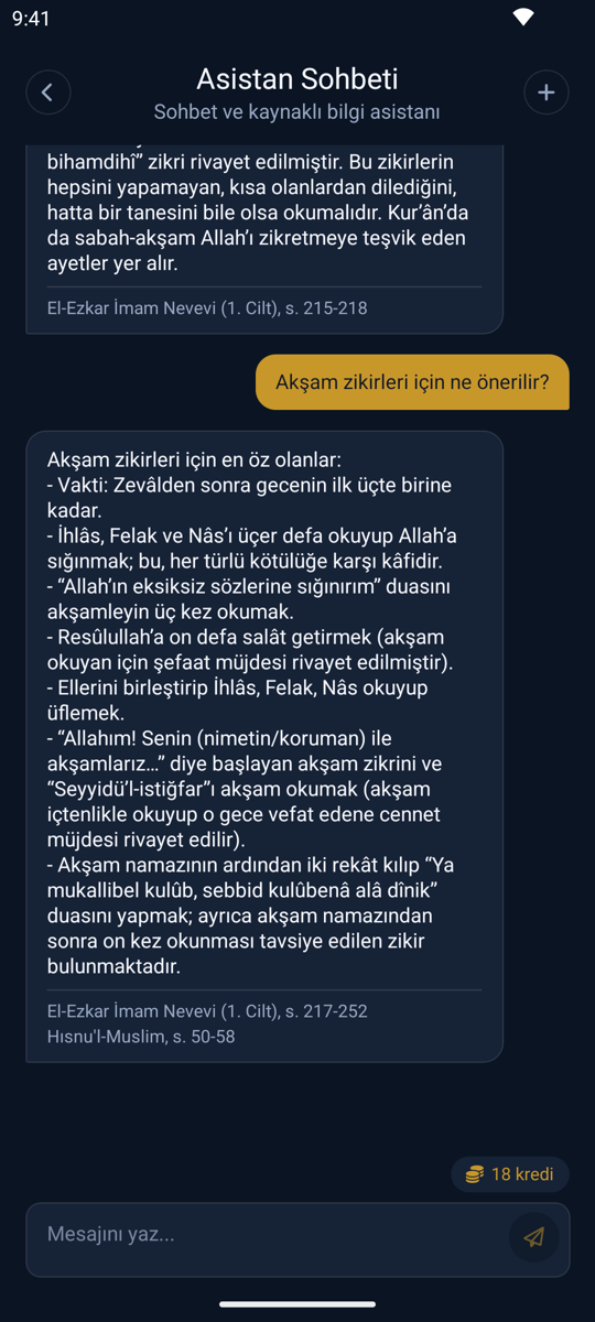 Zikirmatik Asistan uygulama ekran görüntüsü 6